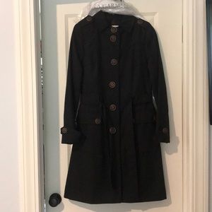 Black Via Trench Coat